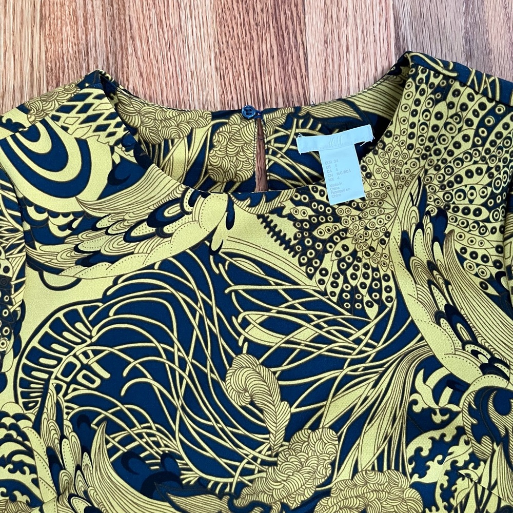 Long sleeve print dress from H&M